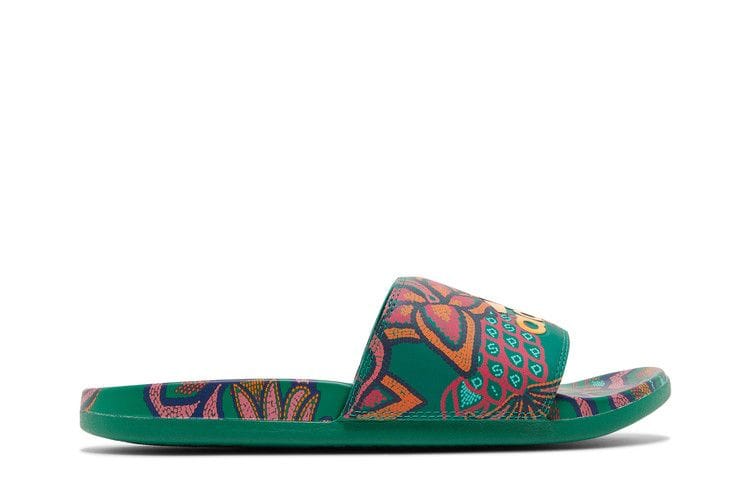 Adidas Wmns Adilette Comfort Slide 'Floral - Bold Green'