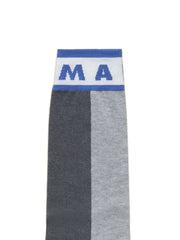 intarsia-knit logo socks