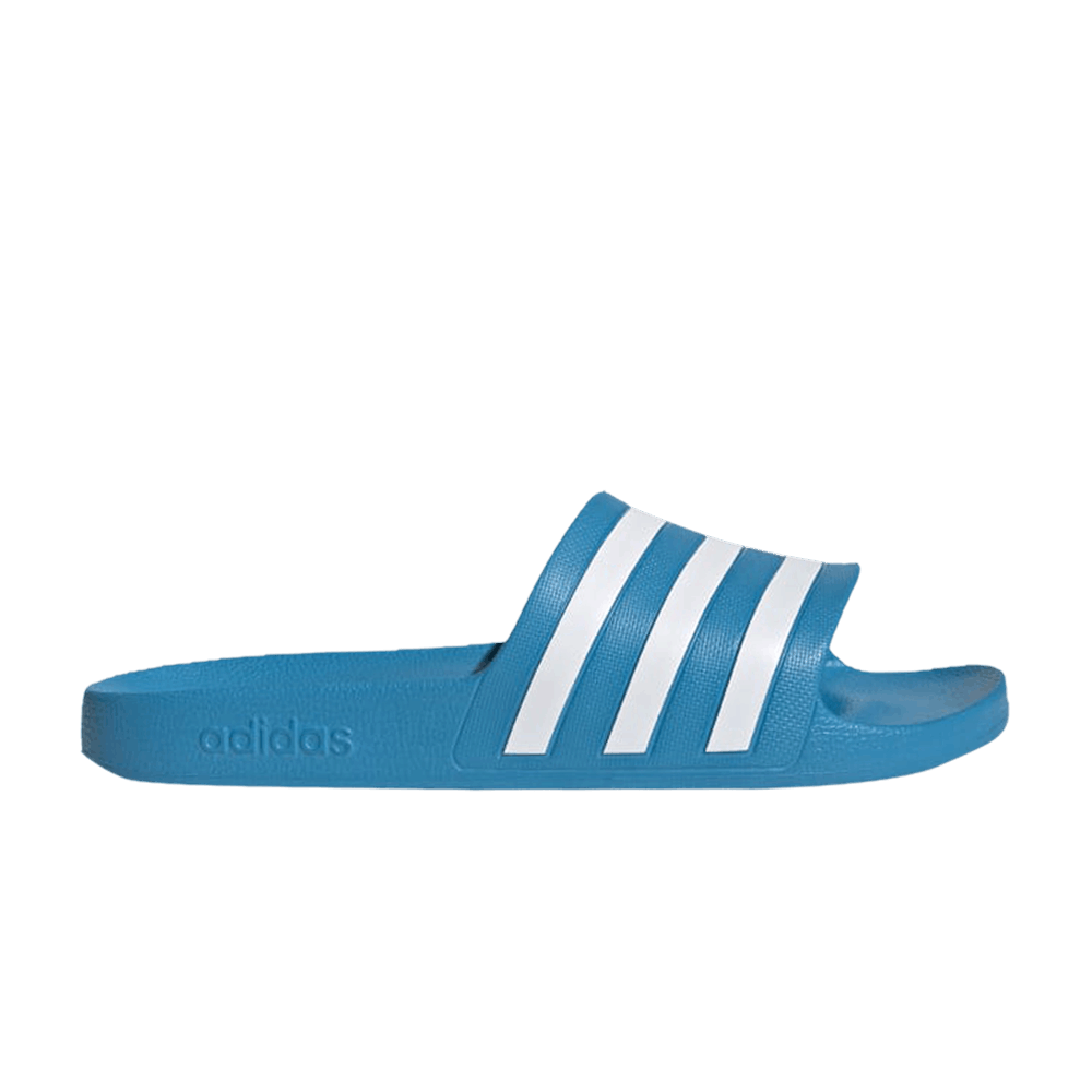 Adidas Adilette Aqua Slides Solar Blue