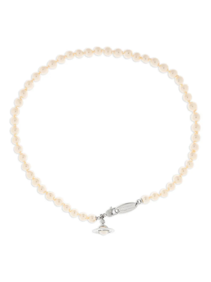 Orb-plaque necklace
