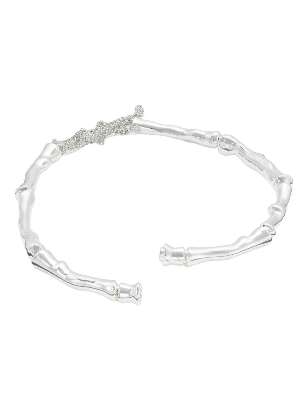 coral-design crystal necklace