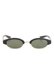 Ellipse oval-frame sunglasses