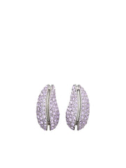Wave crystal-embellished earrings