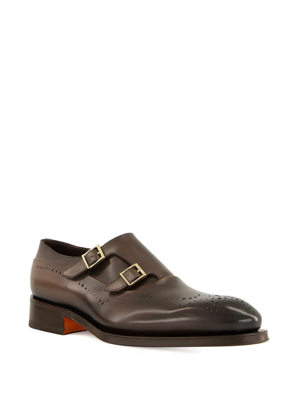 double-buckle monk shoes
