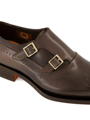 double-buckle monk shoes