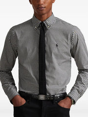 long-sleeves checked shirt
