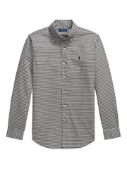long-sleeves checked shirt