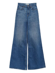 Wide-leg denim jeans