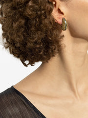 crystal-embellished earrings