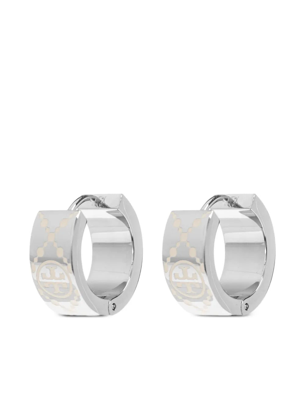 engraved logo earrings
