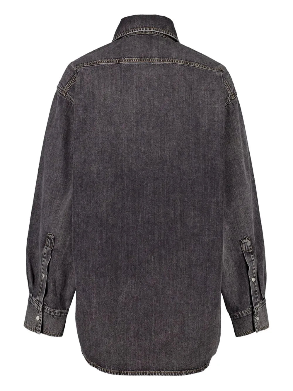 button-up denim shirt