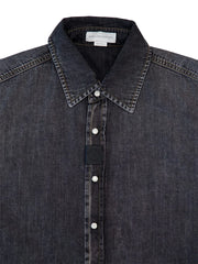 button-up denim shirt