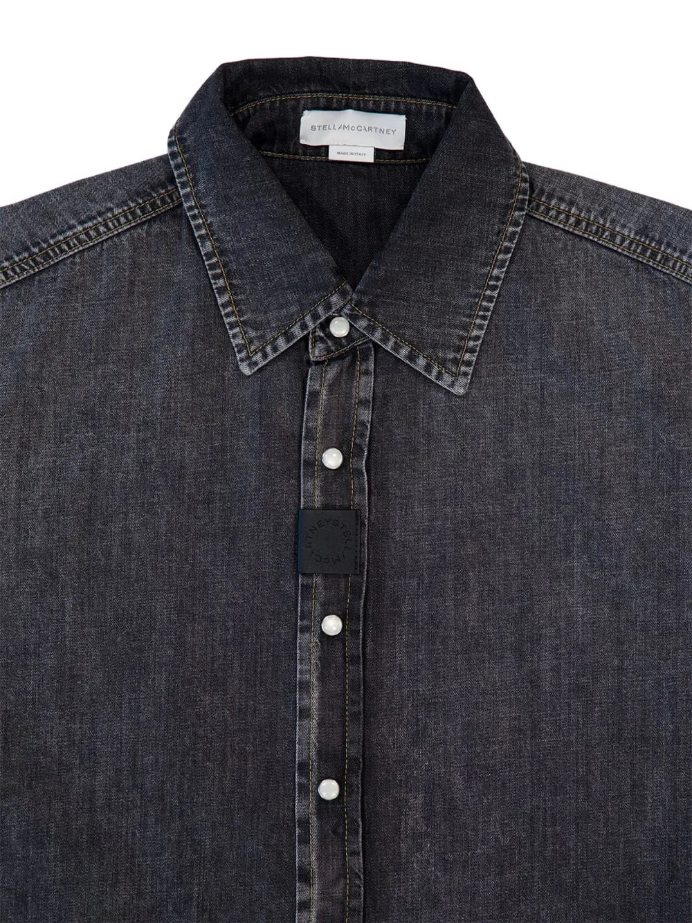 button-up denim shirt
