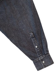 button-up denim shirt