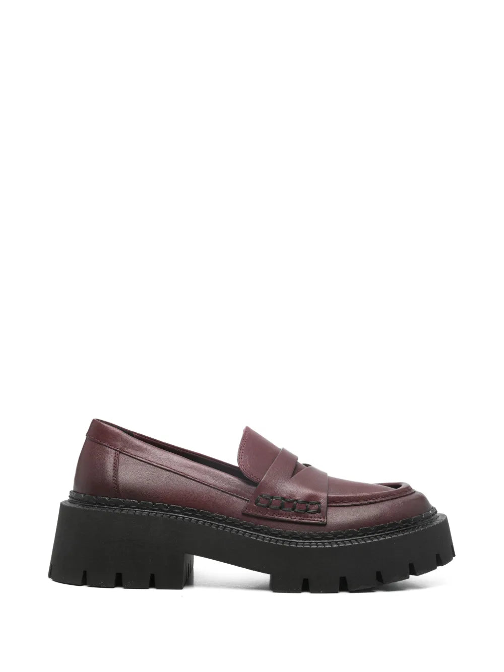 platform heeled loafers