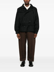 belted double-breasted coat