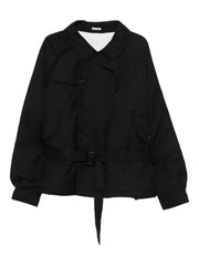belted double-breasted coat