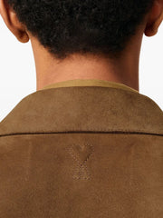 leather shirt jacket