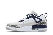 Nike Air Jordan Spizike Low Basketball Shoes White/Midnight Navy/Neutral Grey
