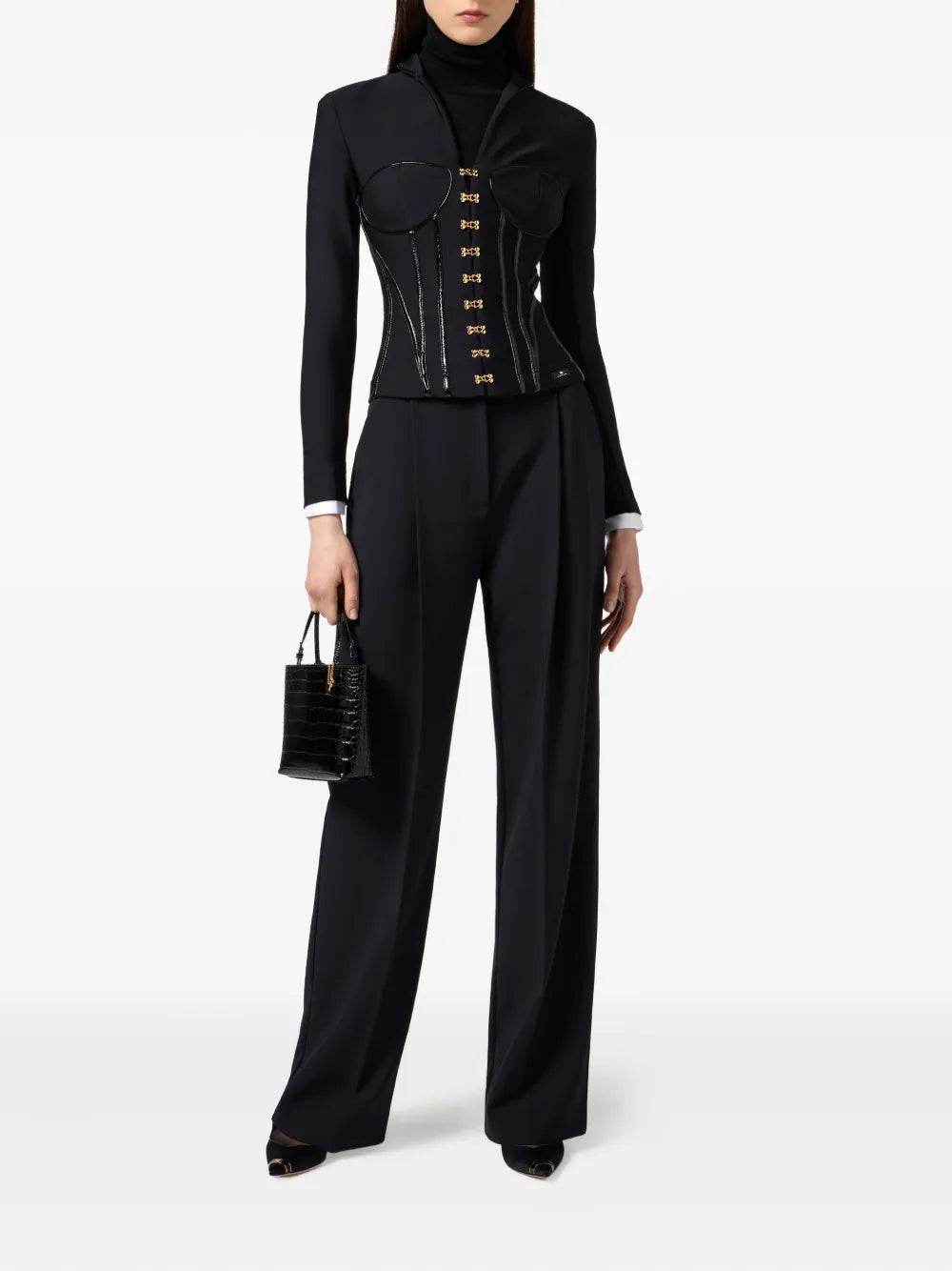 corset-detailed jacket