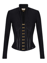 corset-detailed jacket