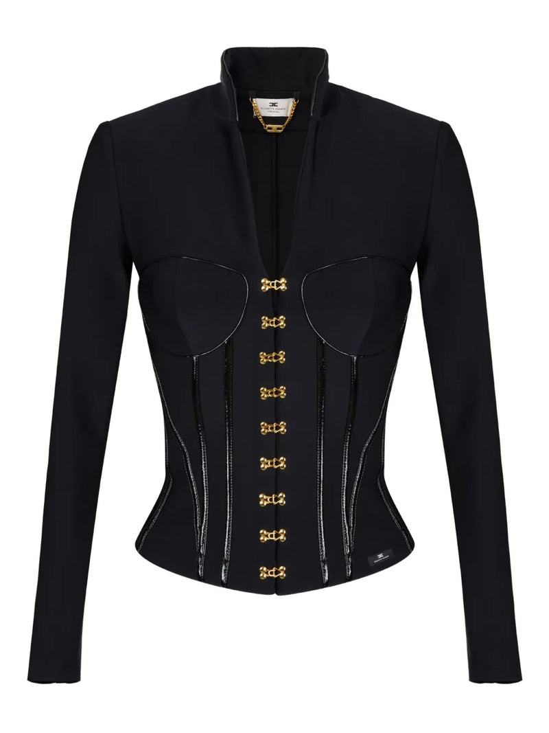 corset-detailed jacket