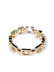 logo-embellished ring