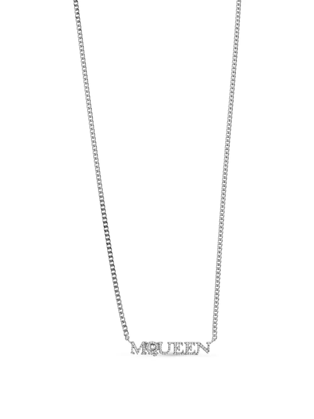 logo-pendant necklace