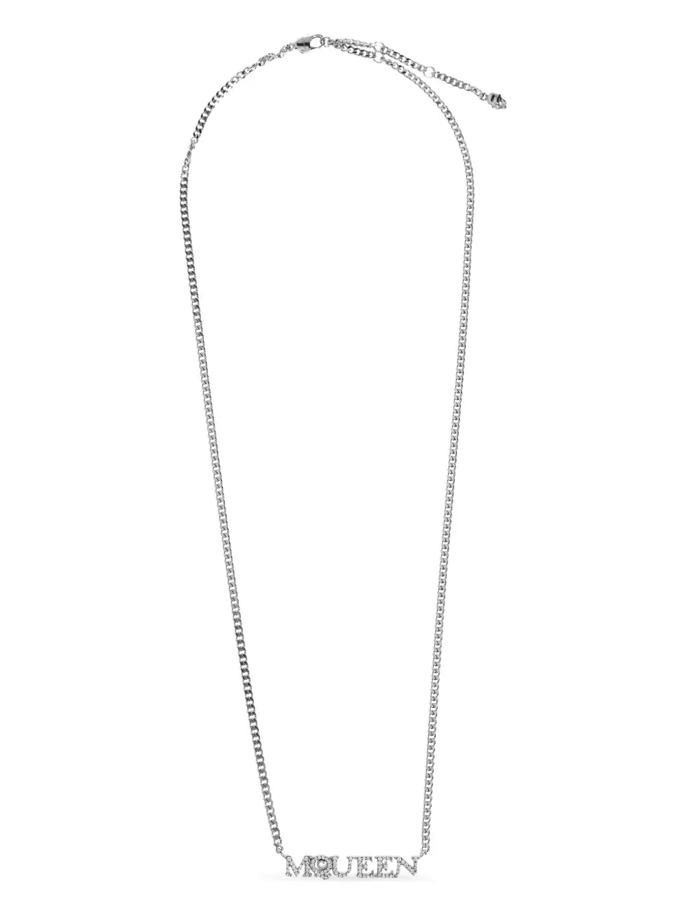 logo-pendant necklace