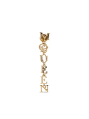logo-charm earrings