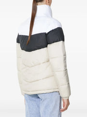 colour-block puffer jacket