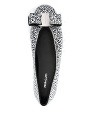 crystal-embellished ballet flat