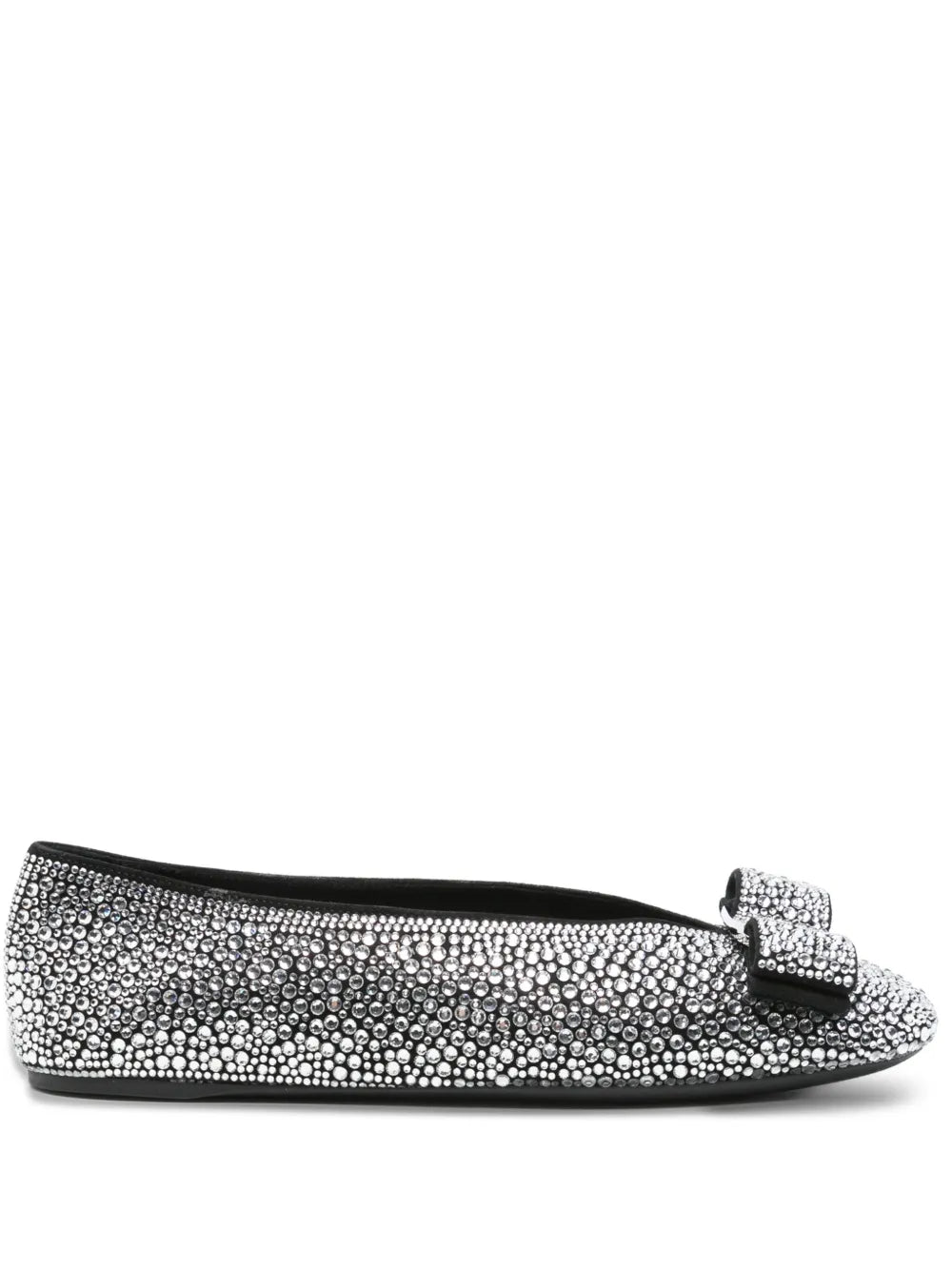 crystal-embellished ballet flat