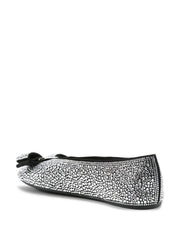 crystal-embellished ballet flat