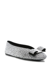 crystal-embellished ballet flat