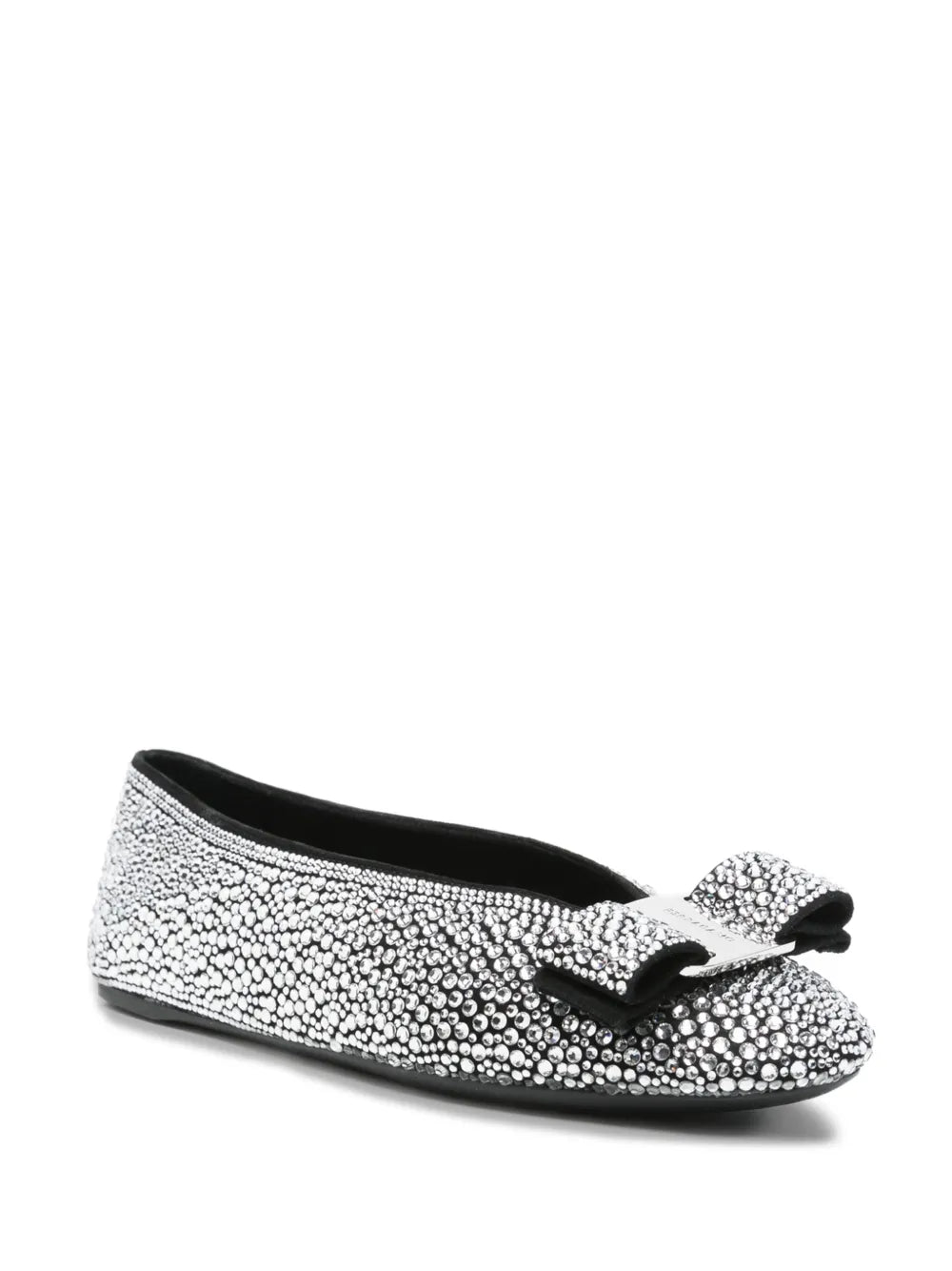 crystal-embellished ballet flat