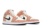 Jordan 1 Mid SE Orange Suede GS