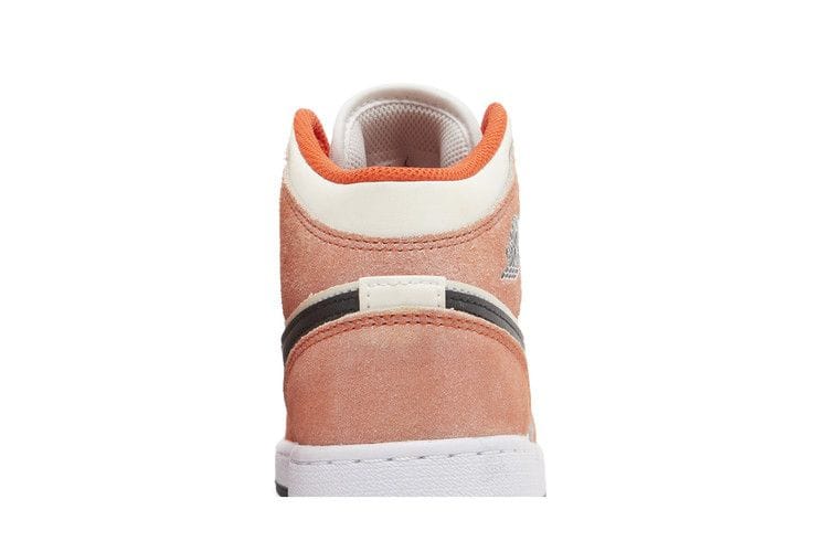 Jordan 1 Mid SE Orange Suede GS