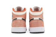 Jordan 1 Mid SE Orange Suede GS