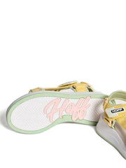 strapped flat sandals