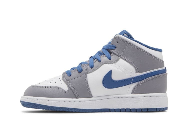 Air Jordan 1 Mid GS Cement True Blue