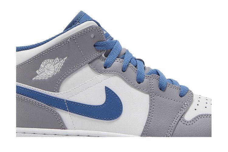 Air Jordan 1 Mid GS Cement True Blue