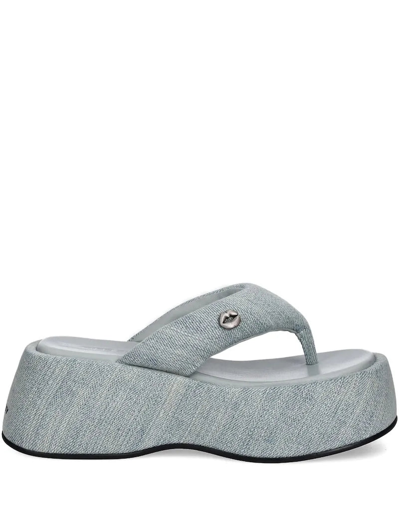 denim slides