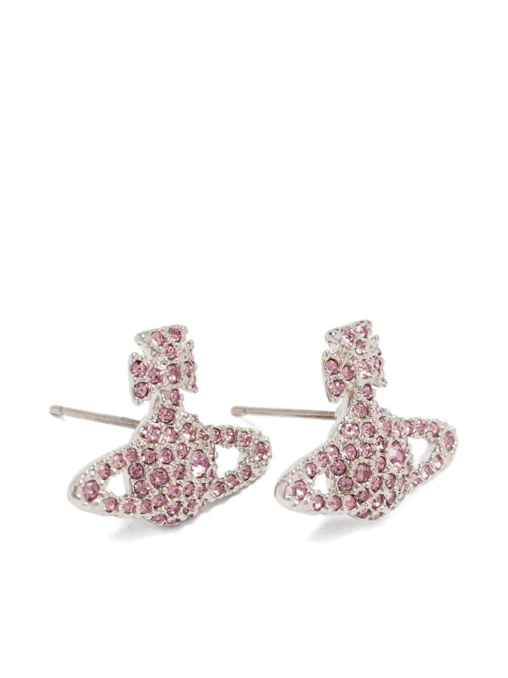 Grace Bas Relief orb crystal earrings