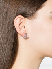 Grace Bas Relief orb crystal earrings