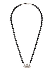 Messaline orb-embellished necklace