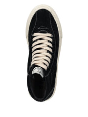suede high-top trainers