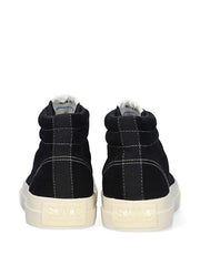 suede high-top trainers