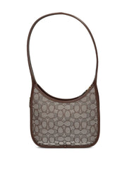 monogram-pattern shoulder bag