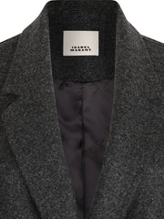 double-breasted wool coat